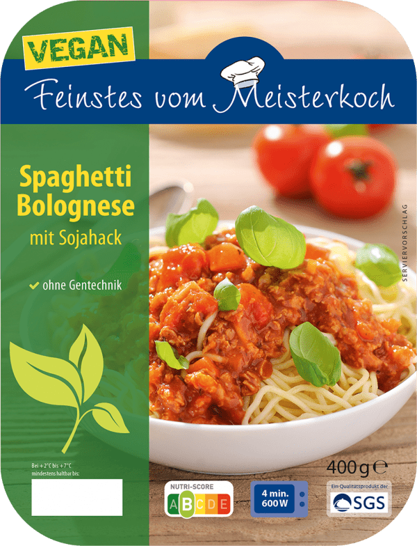 Spaghetti Bolognese mit Sojahack - Vegane Küche